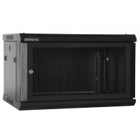 DATEUP MP.6606.9301, 6U 600X600, Wall mount cabinet, Front vented door with small round lock (lock disassemble), two side panels with lock, Aluminum plate logo 